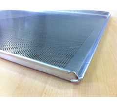 Pečný plech 750 x 500 mm, síla 2 mm, AlMg3, rovný plný s prolisem